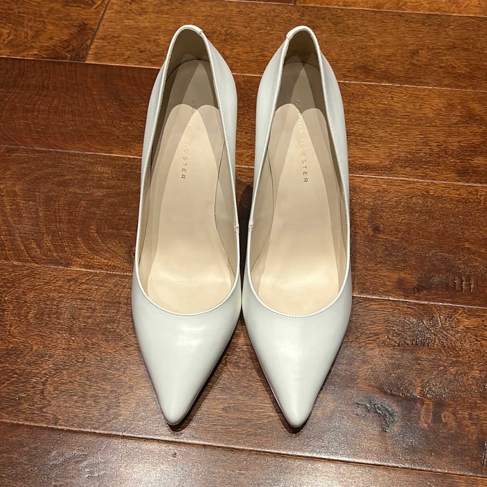 Sophia Webster White Leather Pumps 39